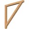 Ekena Millwork Traditional Arts & Crafts Smooth Bracket, Western Red Cedar, 3 1/2"W x 48"D x 48"H BKT04X48X48TRA03SWR - alternate 1